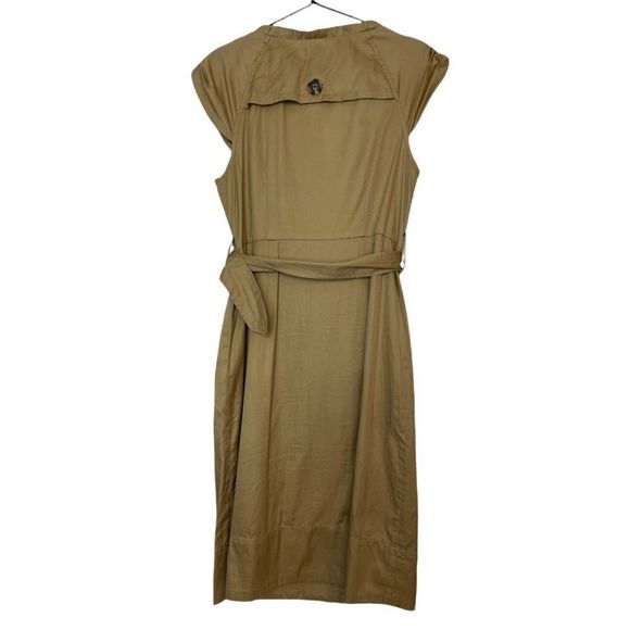 Anthropologie Moulinette Soeurs Khaki Trench Dress 6 - Picture 4 of 7